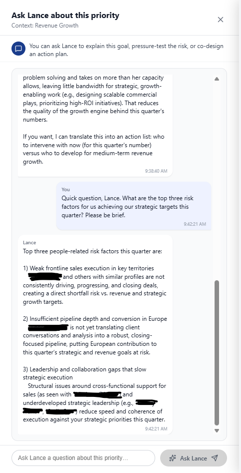 Lance AI Conversation
